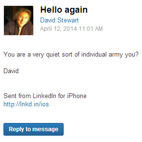 David Stewart being a creep