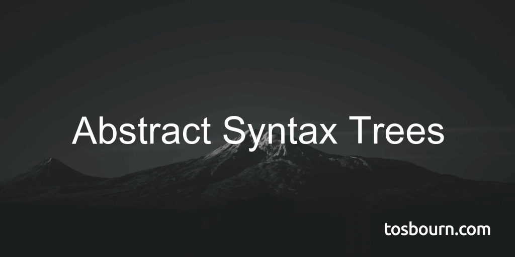 Abstract Syntax Trees
