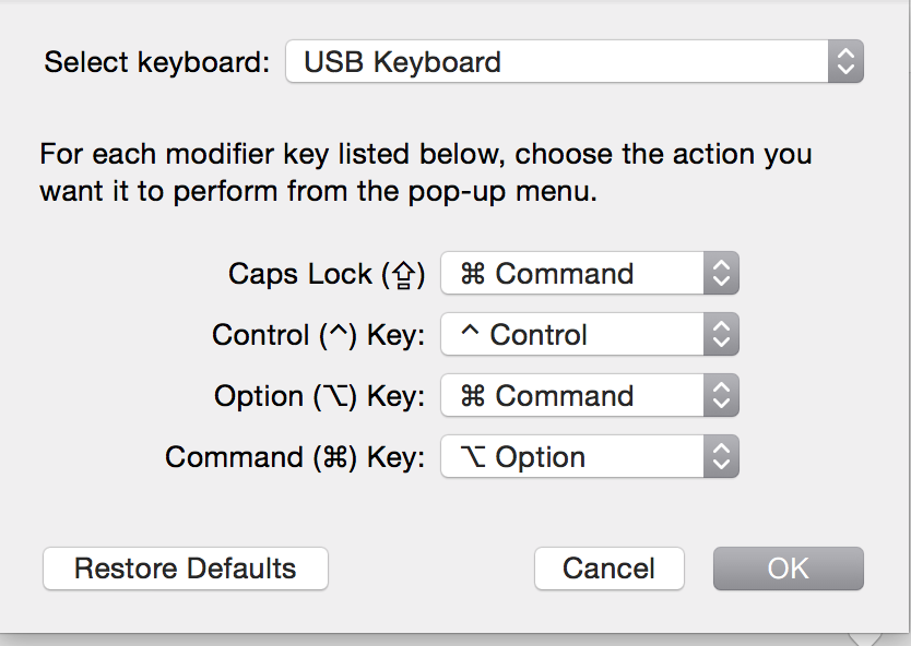 what are modifier keys on mac keyboard