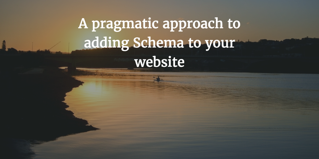 A Pragmatic Approach to adding Schema