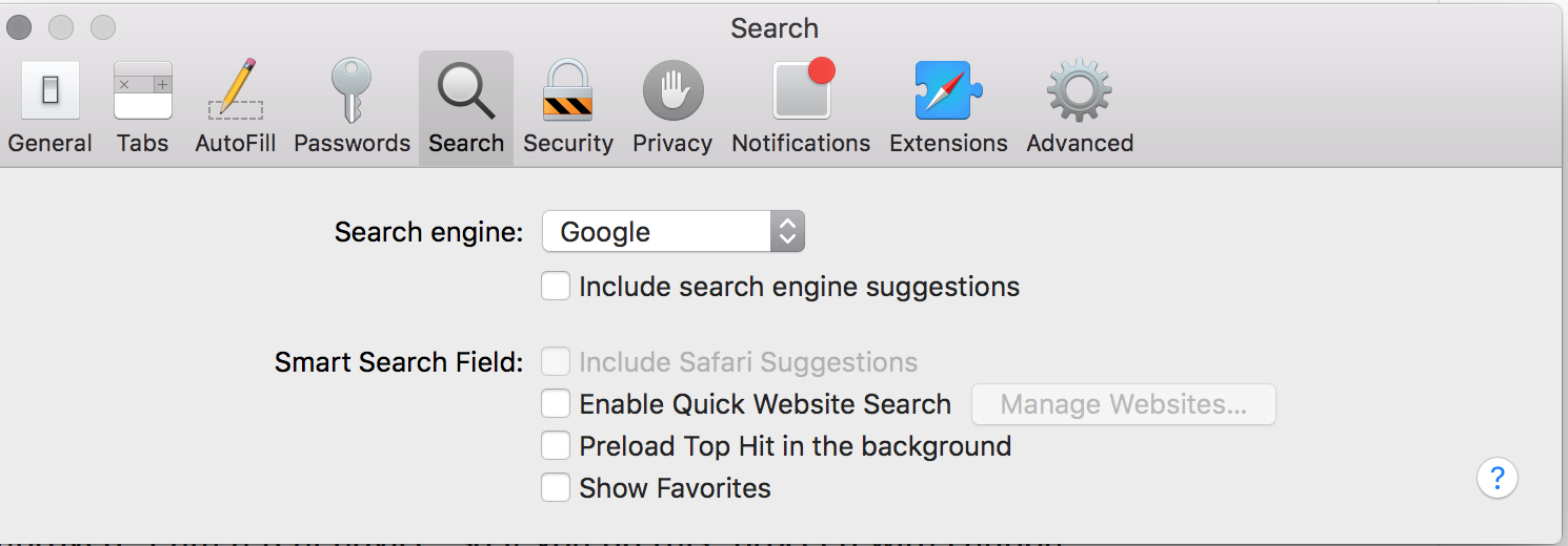 Speed up Safari Settings