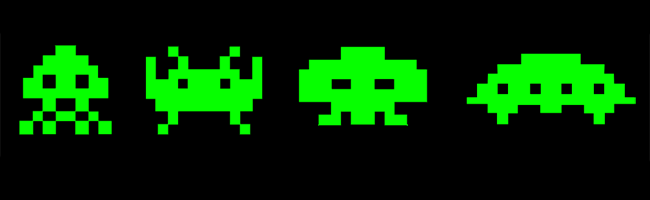 Space Invader aliens