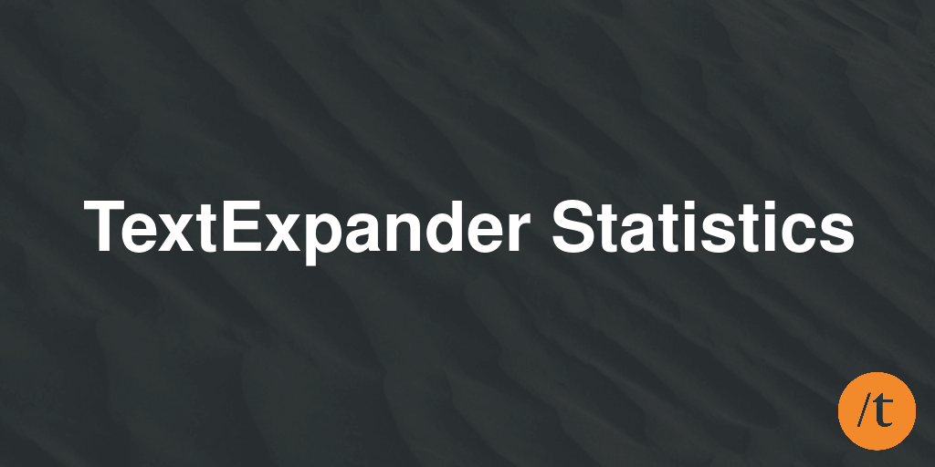 TextExpander Usage Statistics