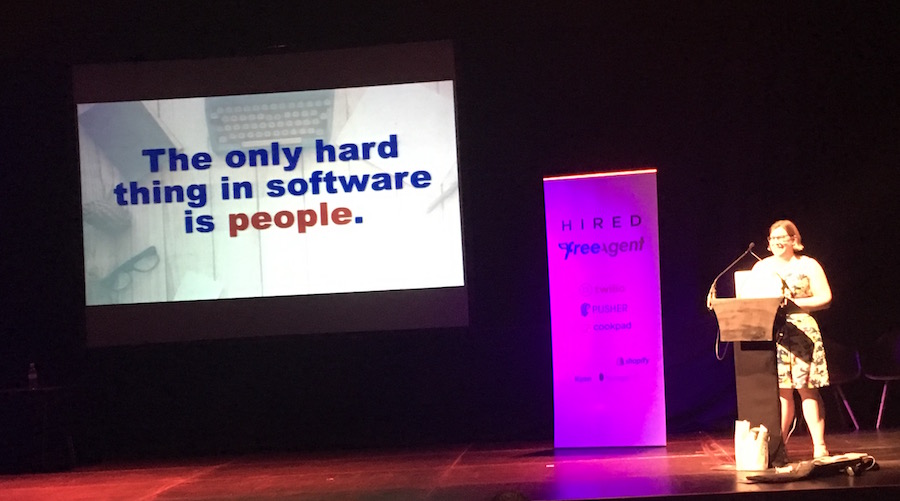 The only hard thing in software is people