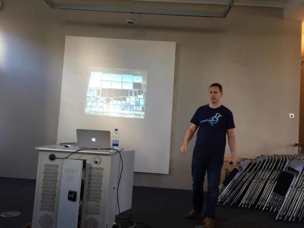 Derek Johnson giving a talk at The Tomorrow Lab